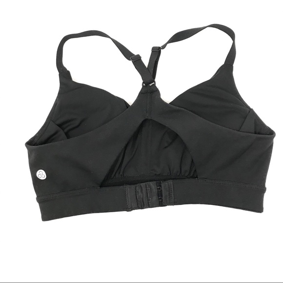 Zella Racerback Keyhole Sports Bra Black XSmall XS - Picture 2 of 6